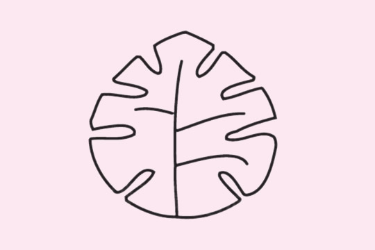 分享几幅树叶的简笔画