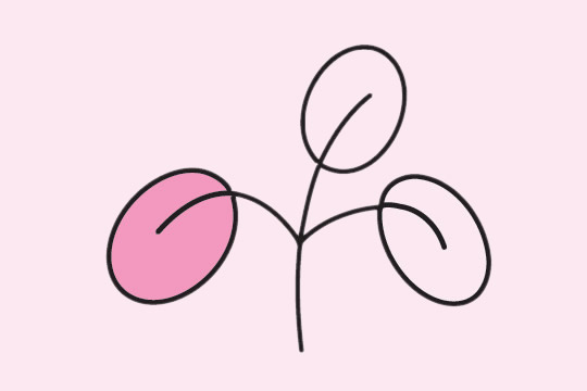 分享几幅树叶的简笔画