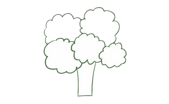 漂亮的果树简笔画