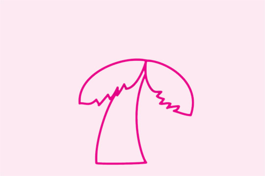 非常简单的椰树简笔画