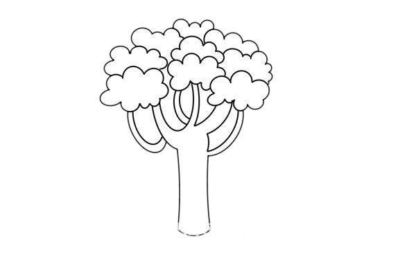 容易学的大树简笔画