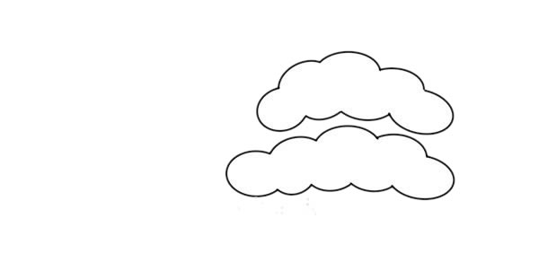 彩色松树简笔画的画法