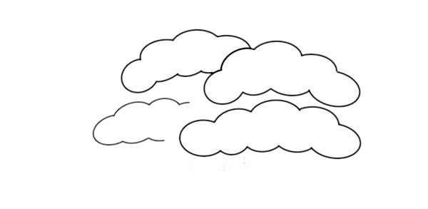 彩色松树简笔画的画法