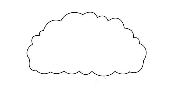 卡通上色的大树简笔画