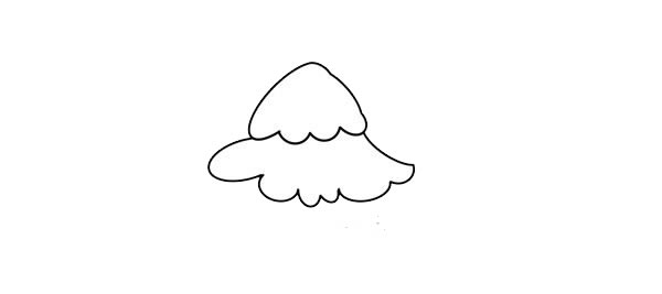 冬天的松树简笔画