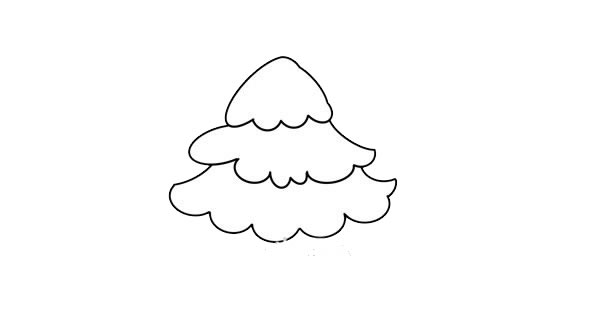 冬天的松树简笔画