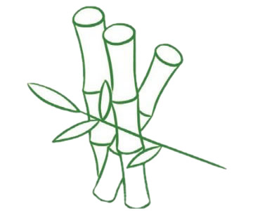 好看的竹子儿童简笔画