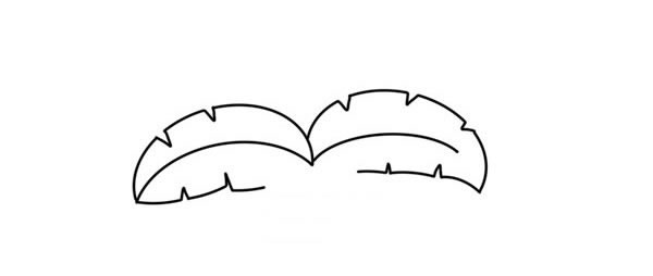 卡通的香蕉树简笔画