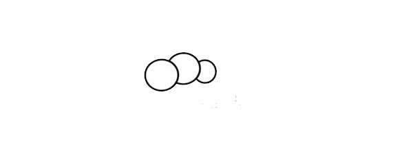 带涂色的椰树儿童简笔画