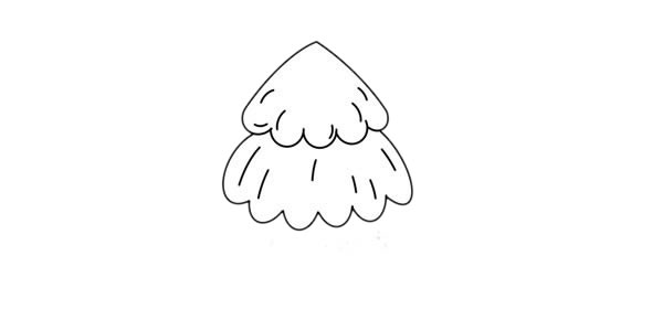 简单又漂亮的松树简笔画