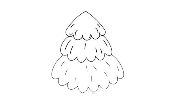 简单又漂亮的松树简笔画