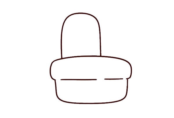 可爱的盆栽仙人掌简笔画