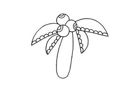 椰树儿童简笔画