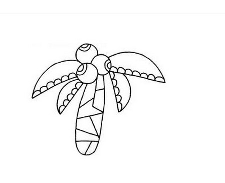 椰树儿童简笔画