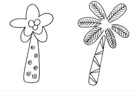 椰树儿童简笔画