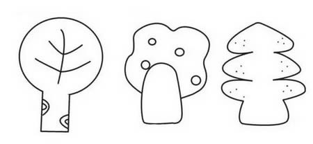 分享一些花草和树木简笔画