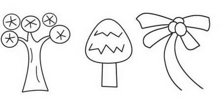 分享一些花草和树木简笔画