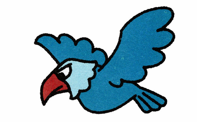 带颜色的老鹰简笔画教程