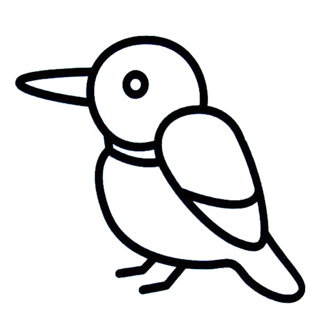 适合幼儿的小鸟简笔画