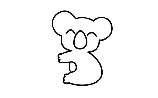 一看就会的考拉简笔画