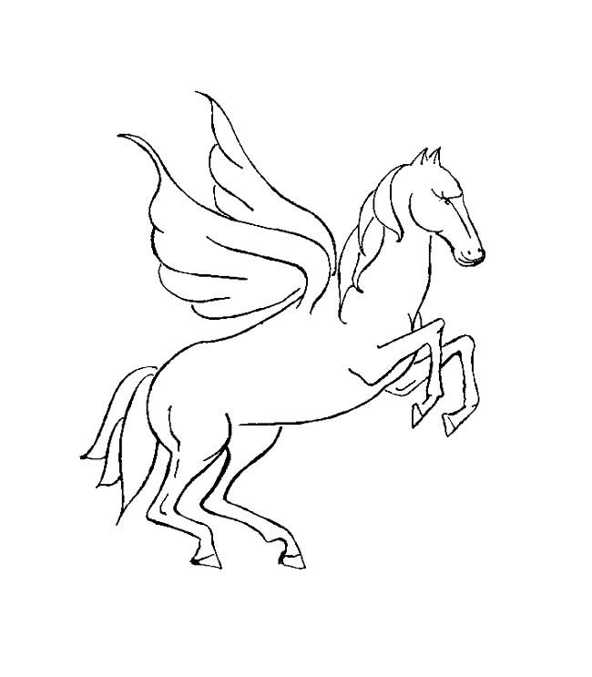 简单的天马怎么画