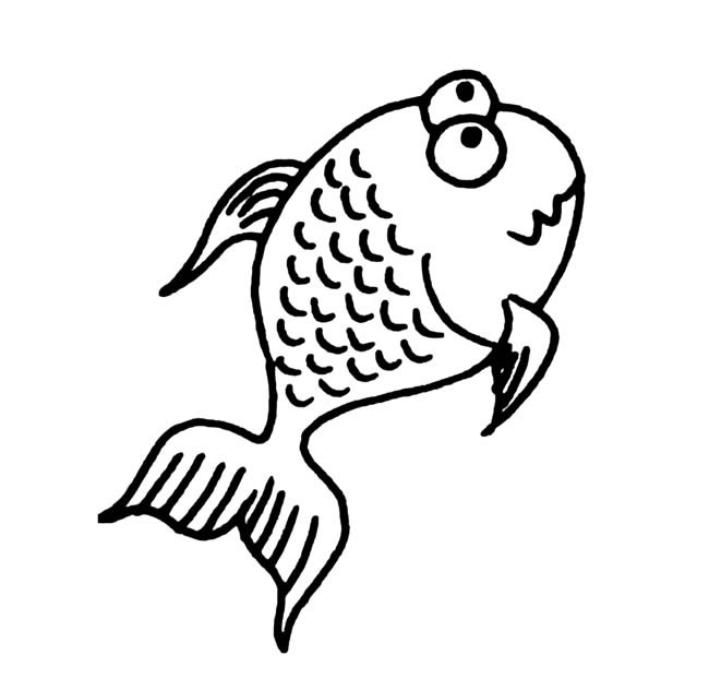 分享两款金鱼的简笔画
