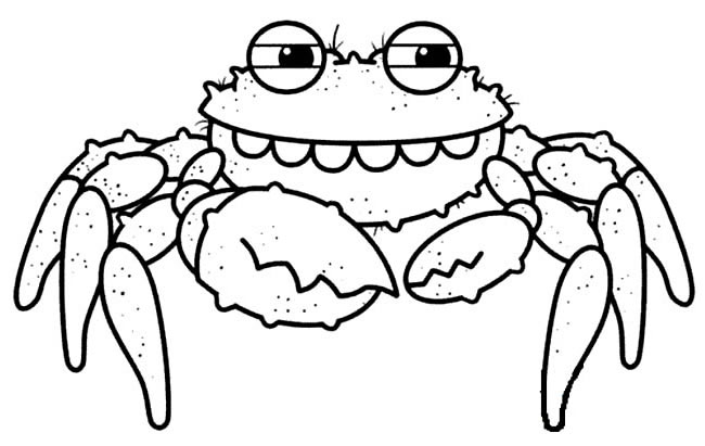 卡通螃蟹怎么画