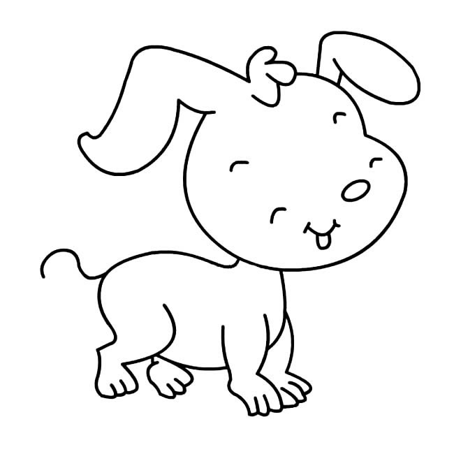 7款可爱的小狗简笔画精选