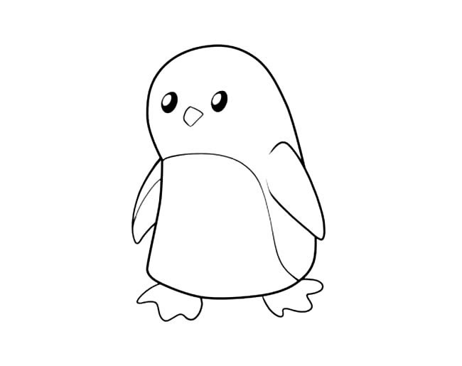 企鹅怎么画简单又可爱