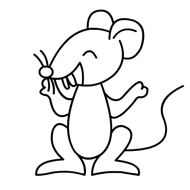 卡通的老鼠怎么画