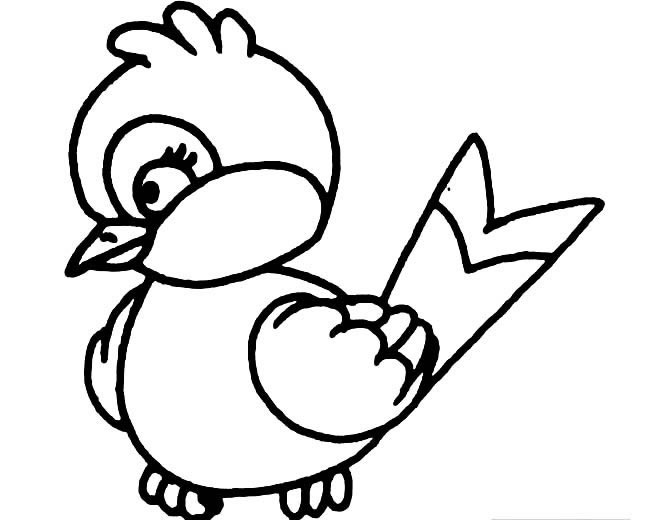 三款关于小鸟的简笔画