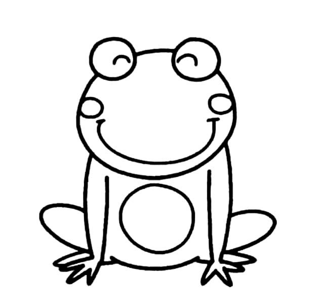 简单的青蛙怎么画