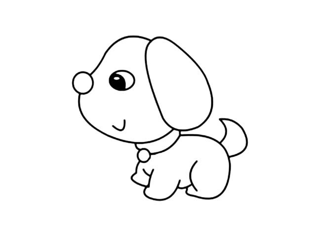 分享几款各不相同的狗狗简笔画