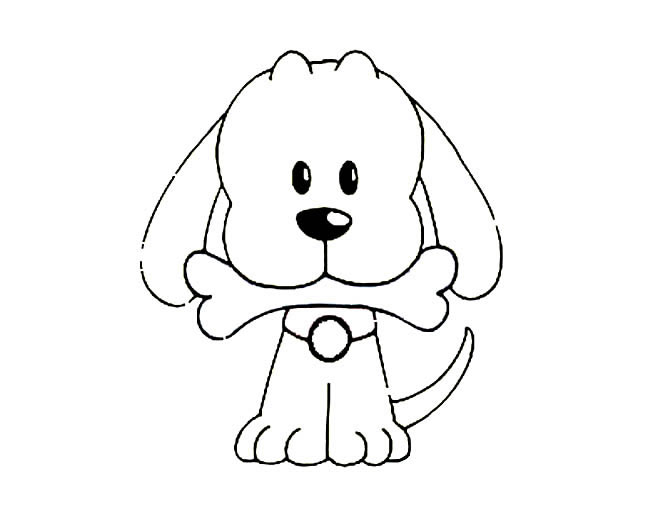 分享几款各不相同的狗狗简笔画