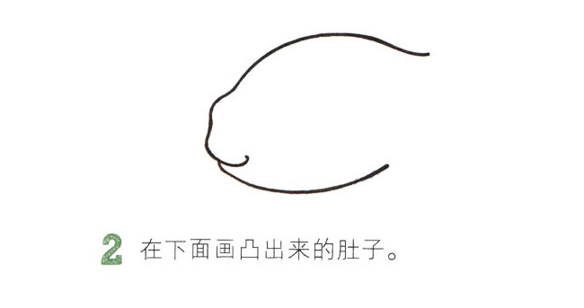 吐泡泡的金鱼简笔画