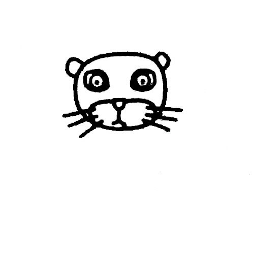 三步画一只简单的猎豹