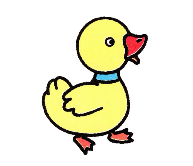 可爱的小鸭子简笔画