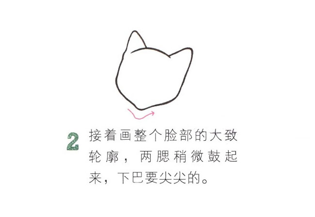 玩毛线的小猫简笔画