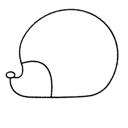 刺猬简笔画步骤教程