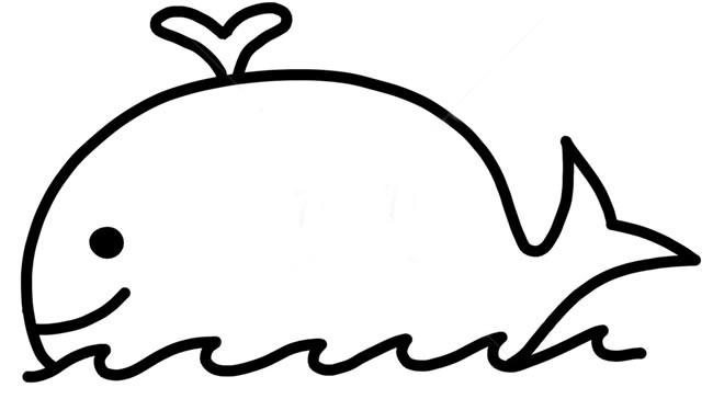 9款鲸鱼简笔画大全