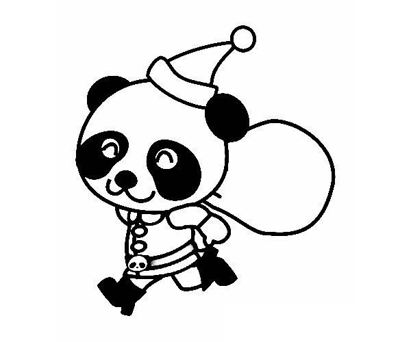4款卡通的熊猫简笔画