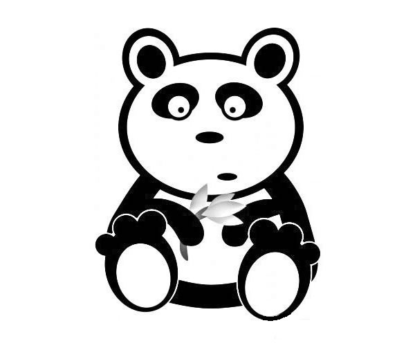 4款卡通的熊猫简笔画