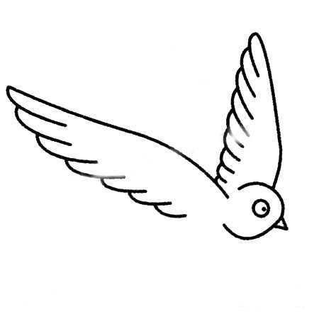 三步画一只简单的小燕子