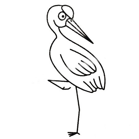 三步就学会画简单的丹顶鹤