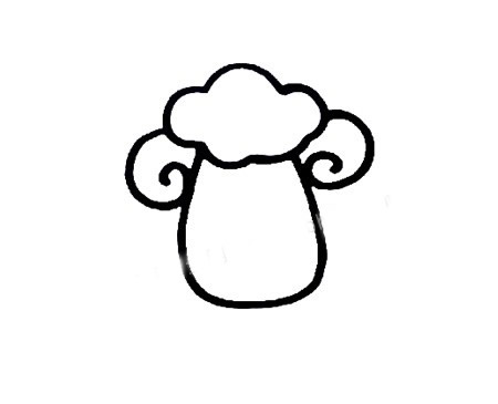 绵羊怎么画 涂色的绵羊简笔画教程