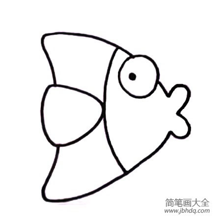 小丑鱼怎么画 涂色的小丑鱼简笔画教程