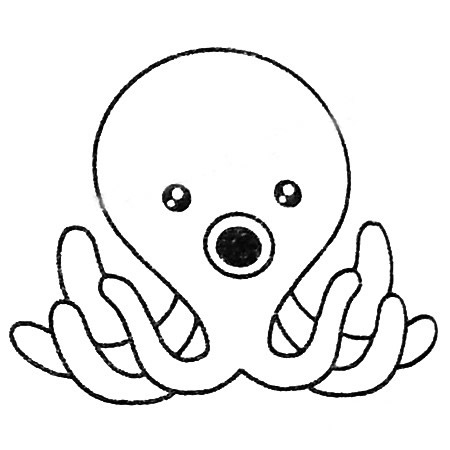 章鱼怎么画最简单