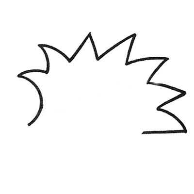 刺猬怎么画 刺猬简笔画步骤教程