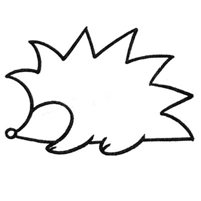 刺猬怎么画 刺猬简笔画步骤教程