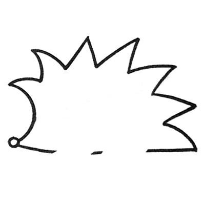 刺猬怎么画 刺猬简笔画步骤教程